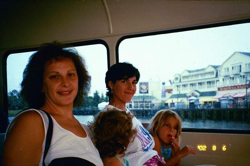 Claudia with best friend Klea and kids in Disney World