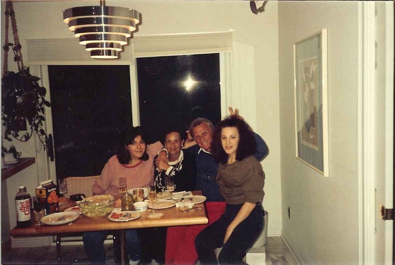Claudia at home with family, Akron Ohio