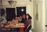 Claudia at home with family, Akron Ohio