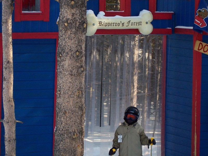 Off pist skiing, Breckenridge, Colorado