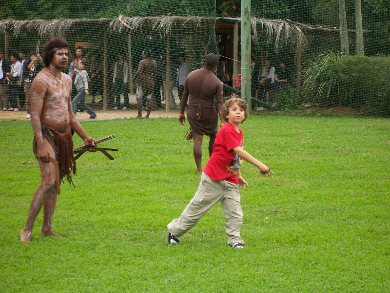 Boomerang throwing in Australia