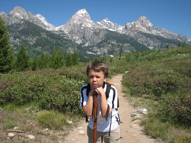 David hiking in Grand Tetons National Park
