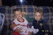 Jacob 5, David 2, Rachel 0, yrs old