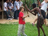 Learning how to throw a spear far