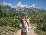 David hiking in Grand Tetons National Park