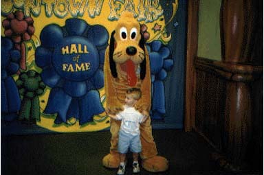 Jacob with Goofy, Disney land