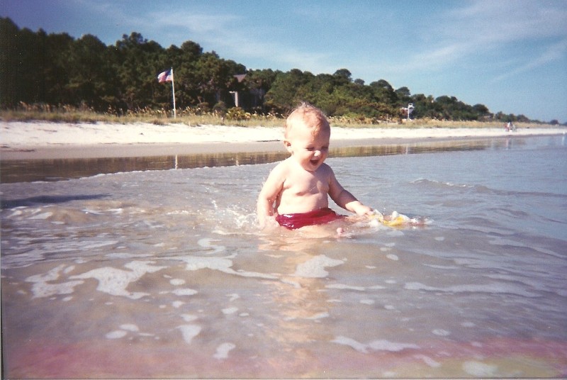 Jacob on a North Carolina beach