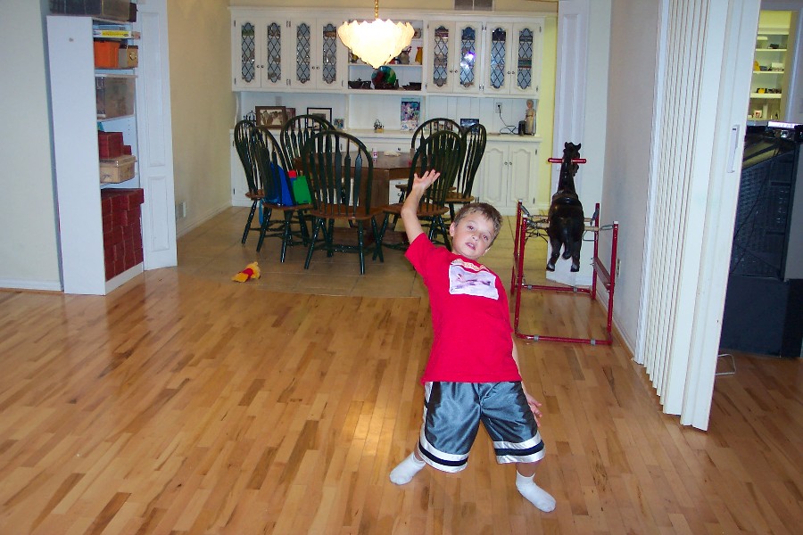 Slippery floor? or am I just clowning around