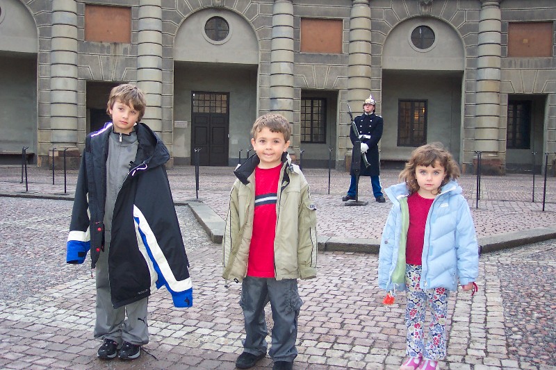 In front of castle Stockholm