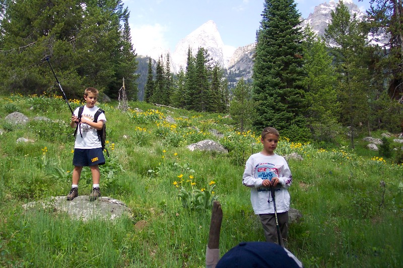 Climbing the Teton mountains, Harlan Burk and Jacob