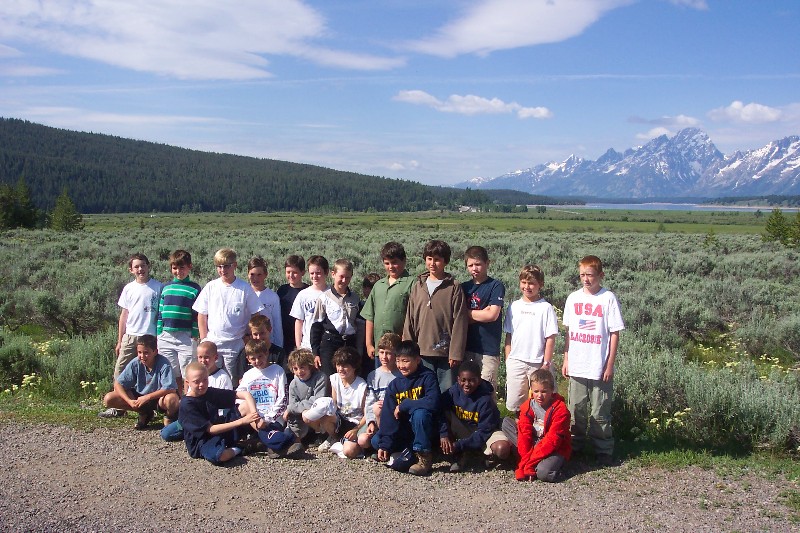 Last day of 4th grade trip, all the kids