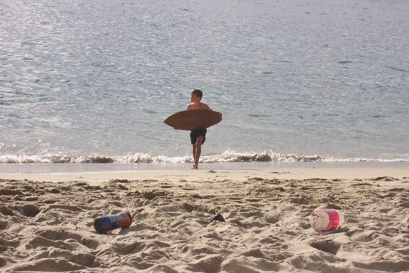 Jacob is surfing Laguna Beach