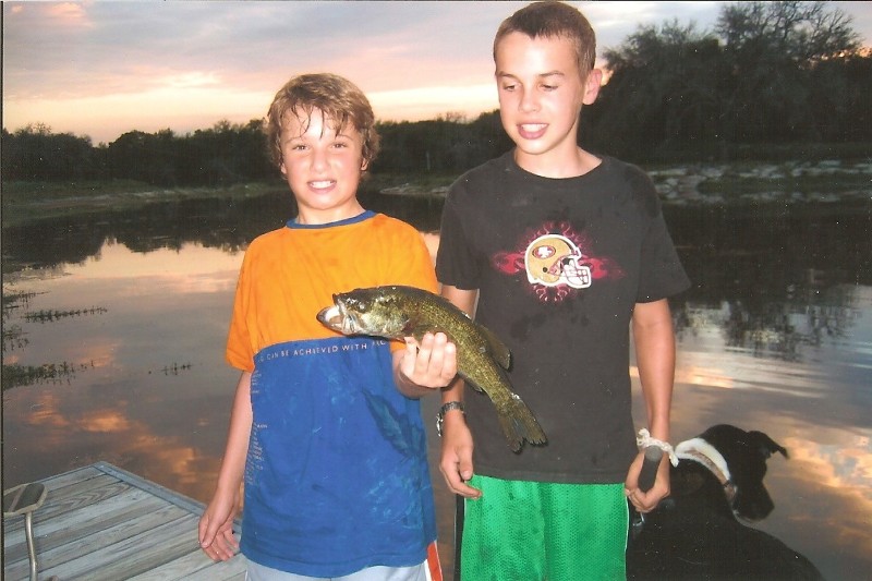Jake and Nik and catching fish
