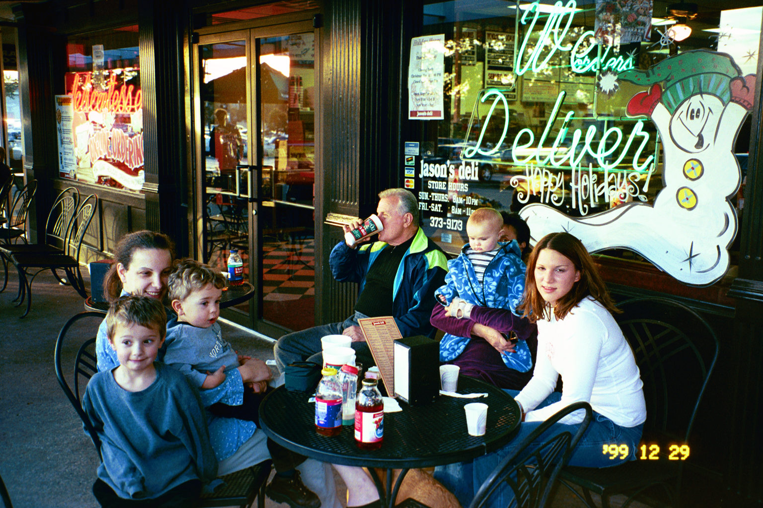 The Sardas family. Left to right, Jacob, Claudia, David, Jack, Rachel, Ety and cousin Jessica