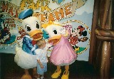 Donald and Daisy Duck and Jacob at Disney World Donald and Daisy Duck and Jacob at Disney World