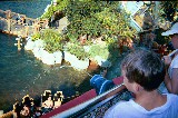 Shooting water guns at Adventure Island Shooting water guns at Adventure Island