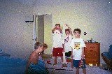 Jacob and friends are making a mess in Jacobs room. Jackson, Jacob and Garret, and David and Rachel too Jacob and friends are making a mess in Jacobs room. Jackson, Jacob and Garret, and David and Rachel too