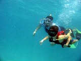 Jacob and Dad Snuba diving at St. Thomas Jacob and Dad Snuba diving at St. Thomas