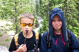 Jacob and Will hiking in Yellowstone Jacob and Will hiking in Yellowstone