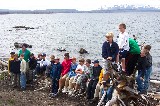 Fourth grade by Yellowstone Lake Fourth grade by Yellowstone Lake