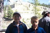 Max Knippers and Jake by the Grand Canyon of Yellowstone Max Knippers and Jake by the Grand Canyon of Yellowstone
