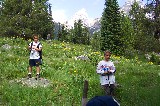 Climbing the Teton mountains, Harlan Burk and Jacob Climbing the Teton mountains, Harlan Burk and Jacob