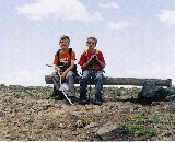 Ryan and Jake were first to the top of Mount Washburn Ryan and Jake were first to the top of Mount Washburn
