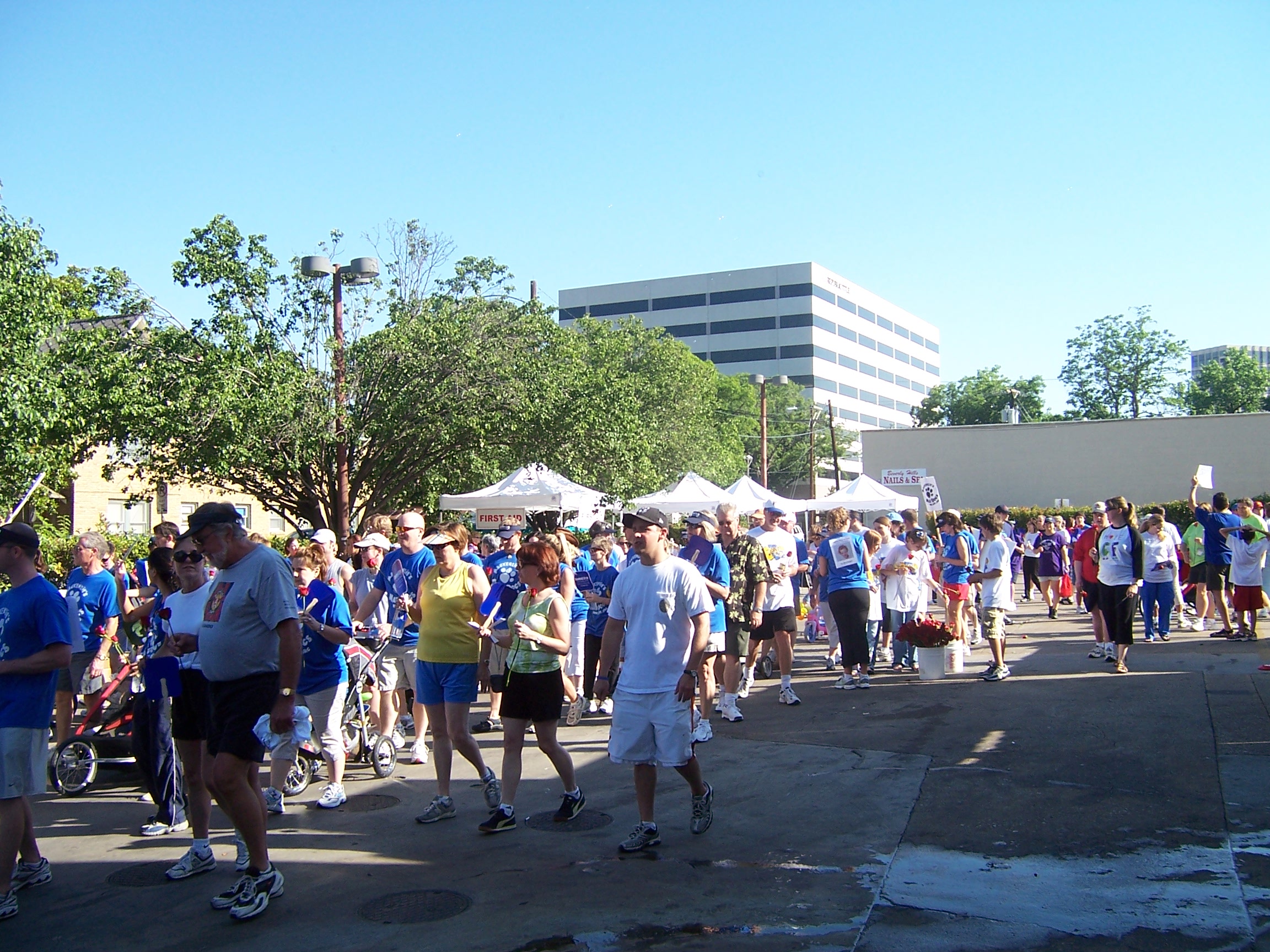 The walk is starting