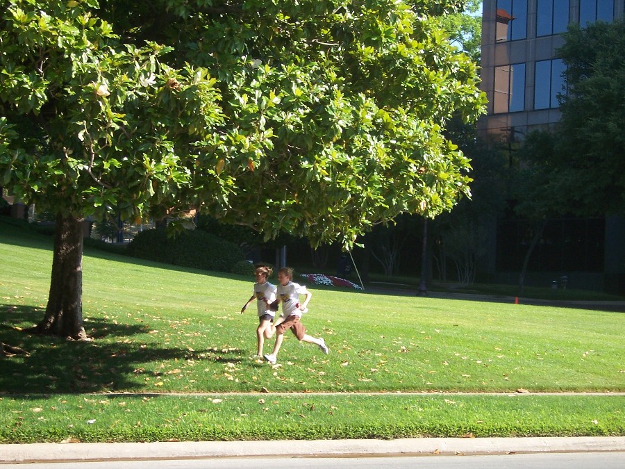 Two more girls from Katies team were not far behind.