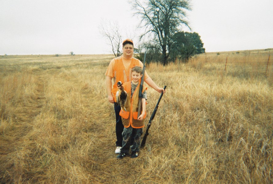 Jacob and Thomas Bird hunting