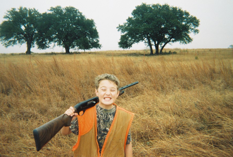 Jacob shot a bird on his first try