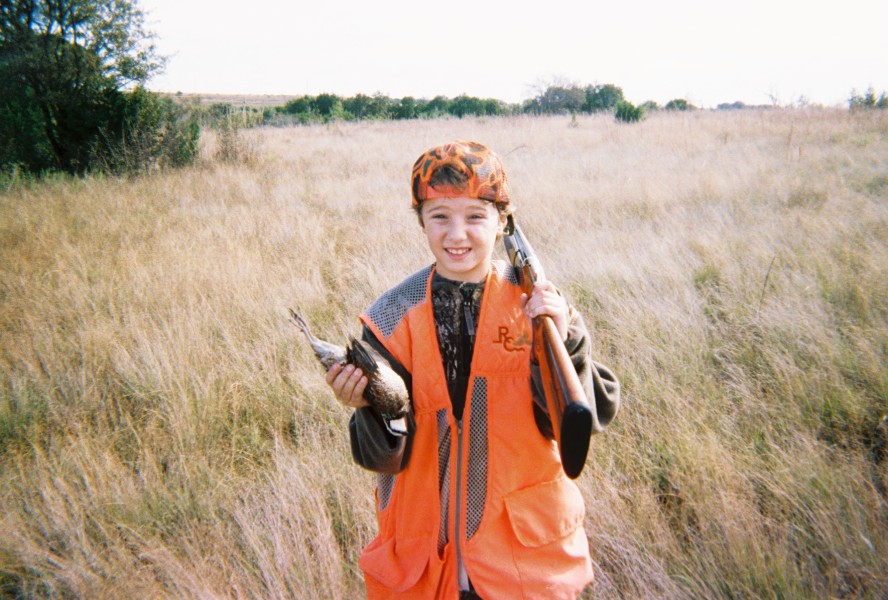 Jacob shot a bird on his first try