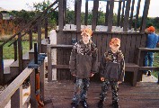 Jacob and David are going to practice shooting Jacob and David are going to practice shooting