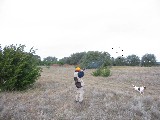 Hunting at Rough Creek. Jacob is shooting. The circle shows where the bird is Hunting at Rough Creek. Jacob is shooting. The circle shows where the bird is