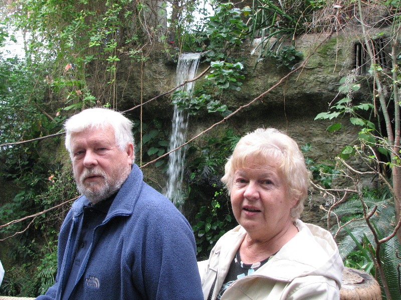 Pappa och Ulla i Dallas World Aquarium