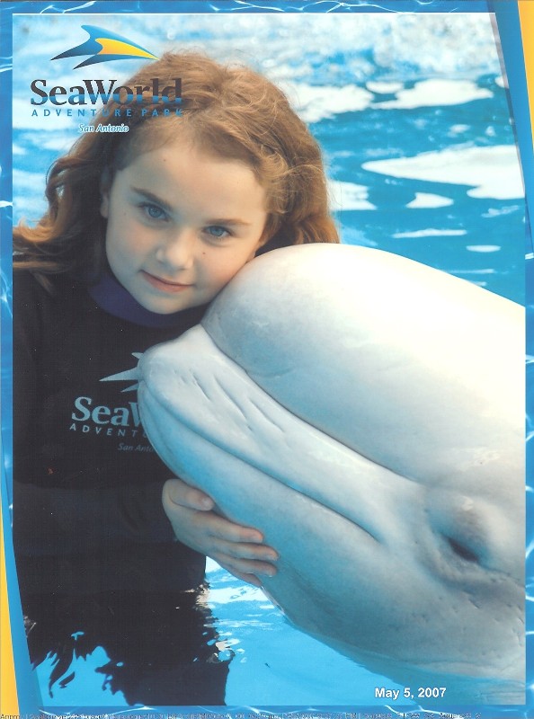 Rachel with Beluga Whale