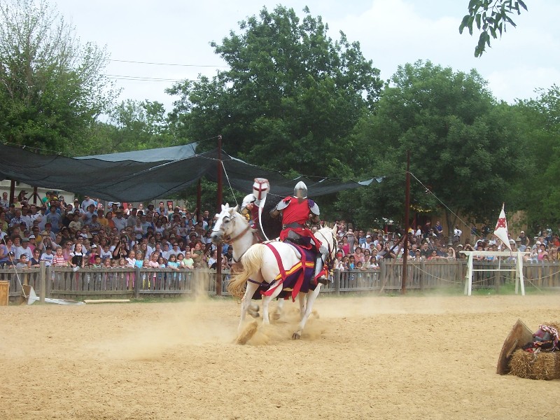 A couple of times a day Jousting tournaments are held at Scarborough Faire