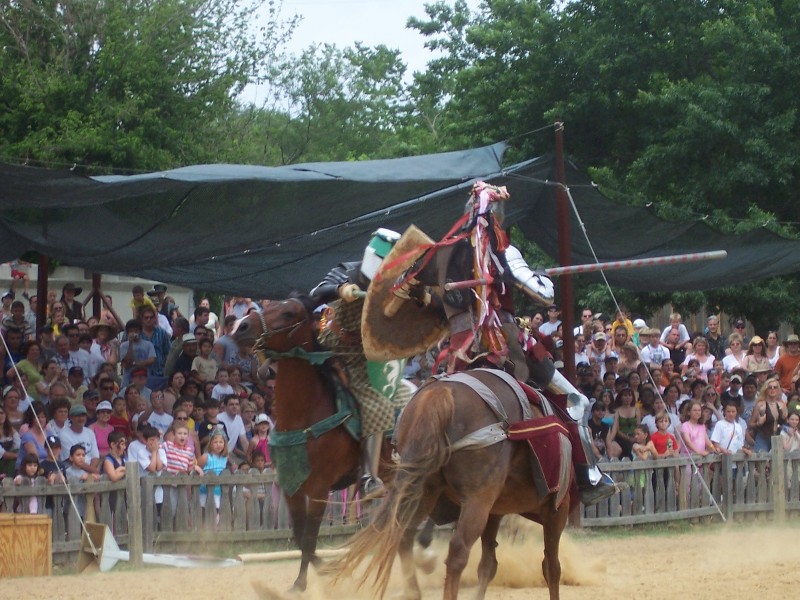 A couple of times a day Jousting tournaments are held at Scarborough Faire