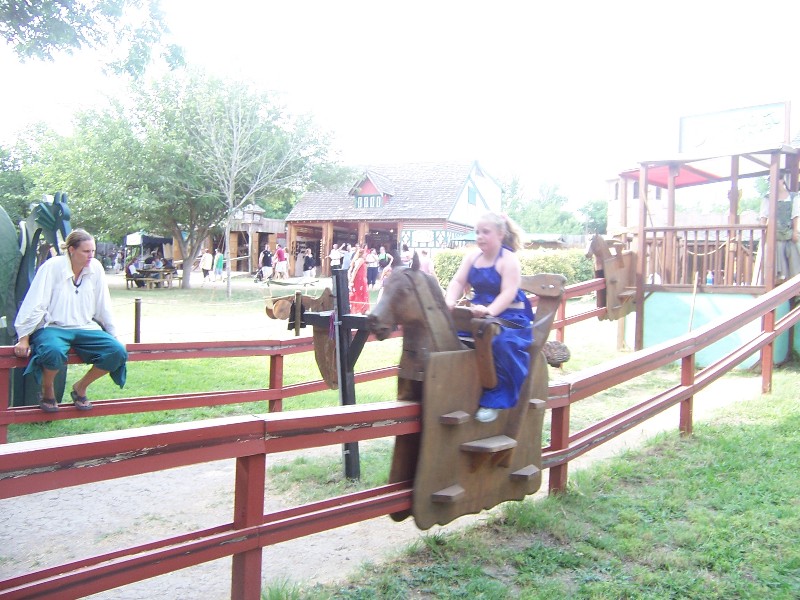A friend of Rachel, Isabelle Hamisaegger on a ride