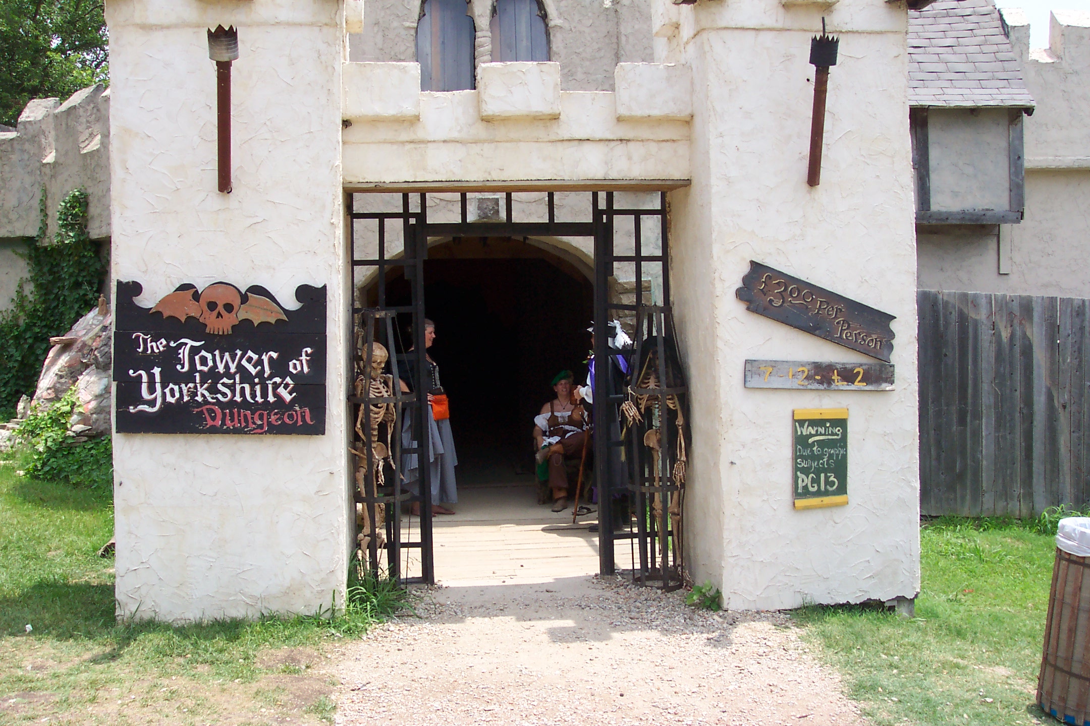 This Castle at Scarborough Faire is called Yorkshire Tower and Dungeon