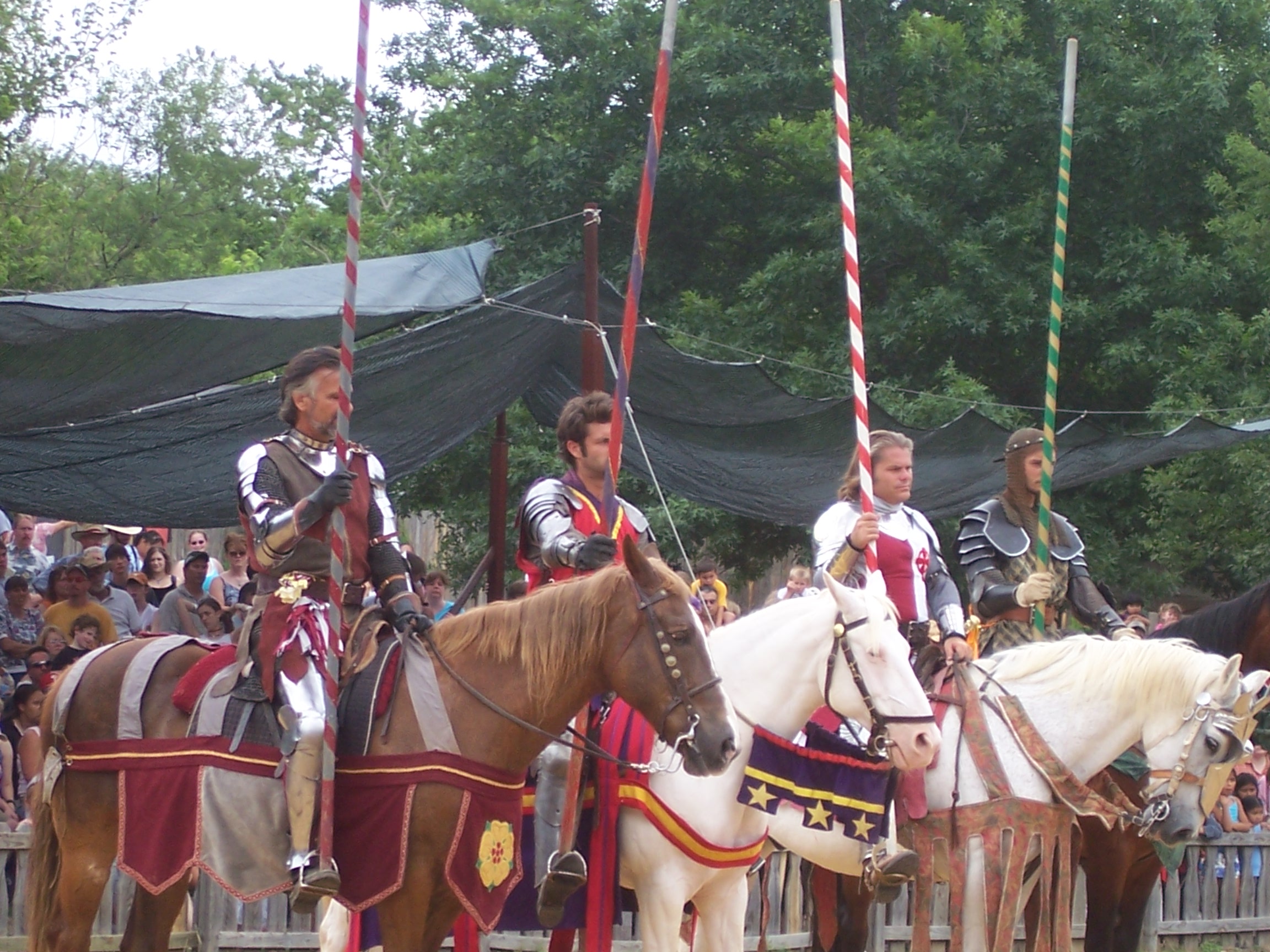 A couple of times a day Jousting tournaments are held at Scarborough Faire
