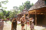 A scene from Scarborough Faire (2002). There are hundreds of buildings, stores, shops, and streets at Scarborough Faire, this is one example A scene from Scarborough Faire (2002). There are hundreds of buildings, stores, shops, and streets at Scarborough Faire, this is one example