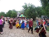 Every day they have a parade at Scarborough Faire. There are several hundred participants including the King and the Queen Every day they have a parade at Scarborough Faire. There are several hundred participants including the King and the Queen