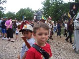 David Wikman and Jackson Sterling are watching the Scarborough Faire parade. Every day they have a parade at Scarborough Faire. There are several hundred participants David Wikman and Jackson Sterling are watching the Scarborough Faire parade. Every day they have a parade at Scarborough Faire. There are several hundred participants
