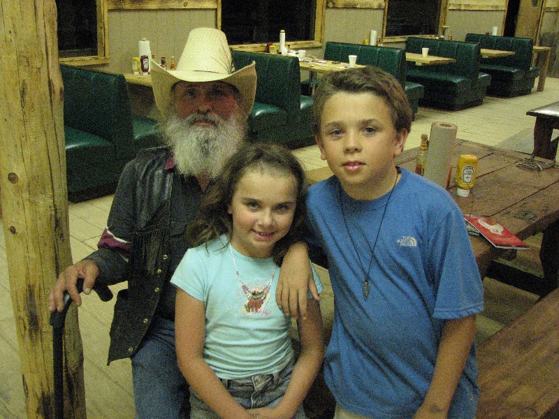 Rachel and David with old Texas Ranger