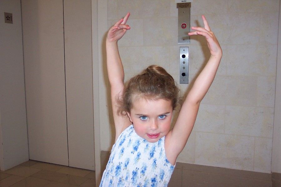 After a ballet performance last year.
