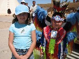 Rachel with Whulapai boy at the Grand Canyon