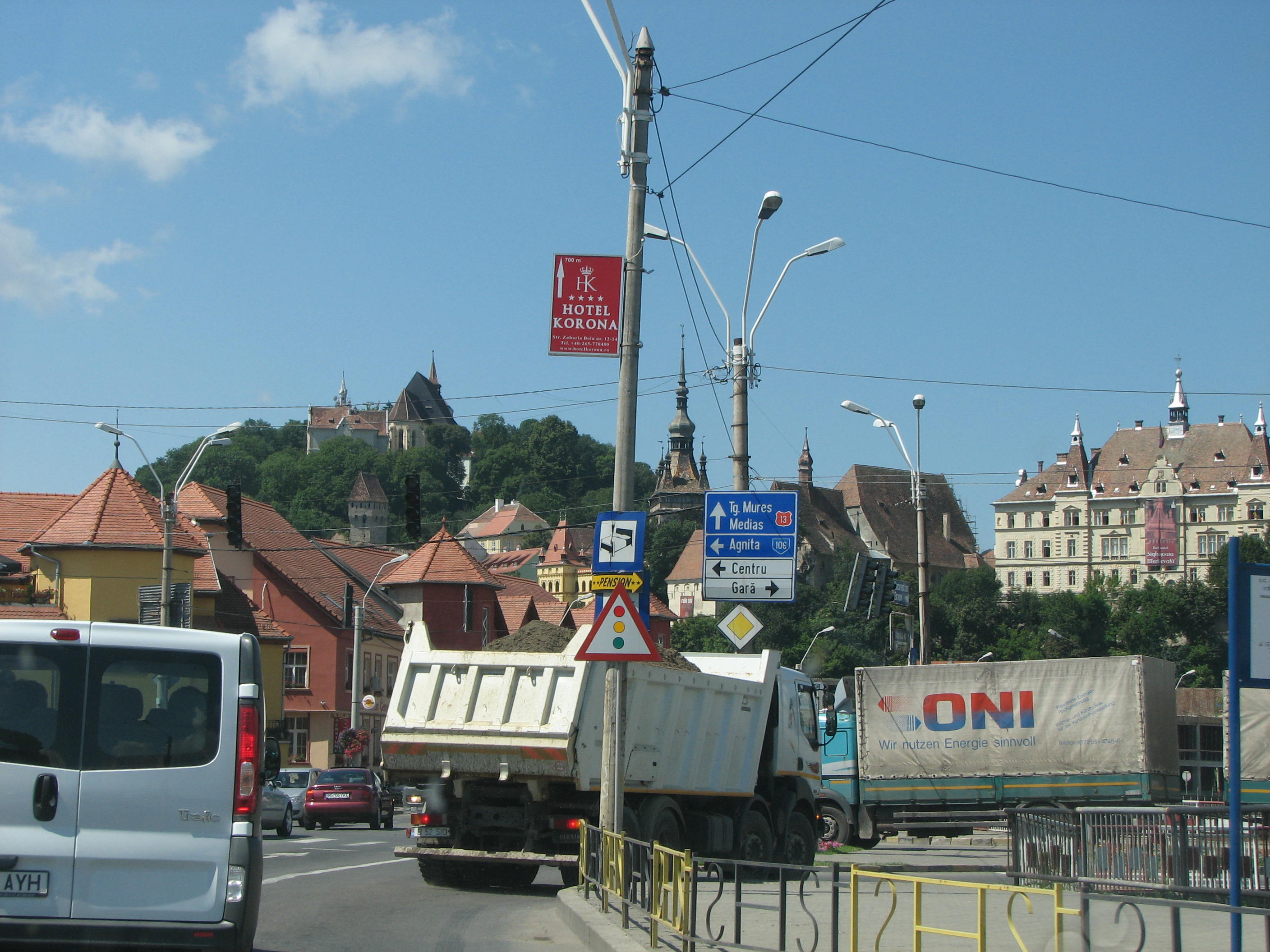 Arriving in Sighisoara