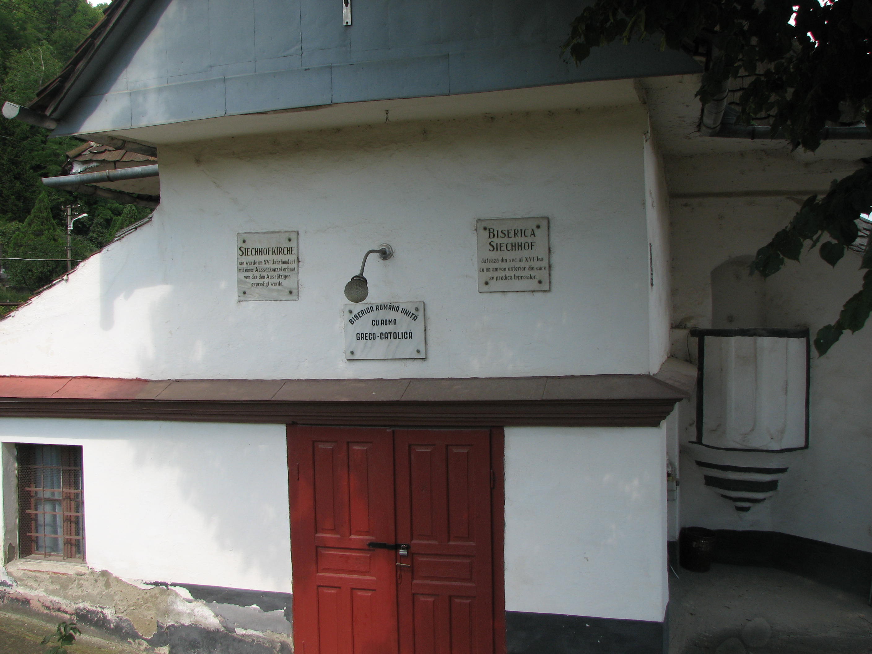The priest crawled under the leper colony through a tunnel to reach the Church. This was the Priest never needed to get close to the Lepers.