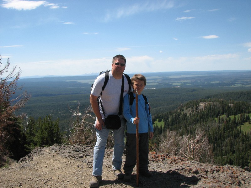 Thomas and David in Yellowstone National Park